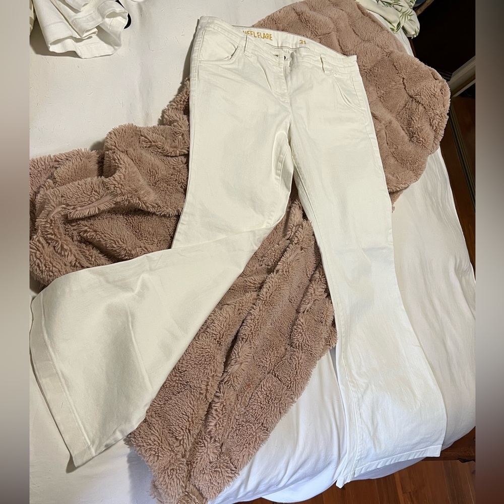 J. Crew WHITE Flare Jeans